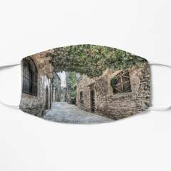 Streets of Mura (Catalonia) - Flat Mask