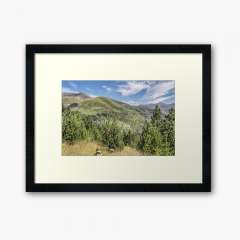 The Puigmal seen from the Collet de les Barraques (Catalan Pyrenees) - Framed Art Print