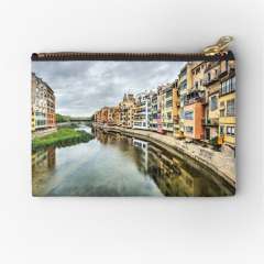 The Houses on the River Onyar (Girona, Catalonia) - Zipper Pouch