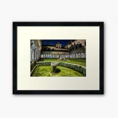 Girona Cathedral Cloisters (Catalonia) - Framed Art Print