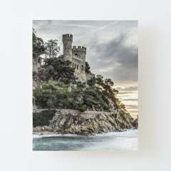 Plaja Castle (Lloret de Mar, Catalonia) - Canvas Mounted Print
