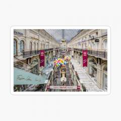 GUM  Shopping Mall, Moscow - Glossy Sticker