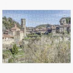 Panoramic View of Rupit i Pruit (Catalonia) - Jigsaw Puzzle