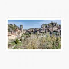 Panoramic View of Rupit i Pruit (Catalonia) - Sticker