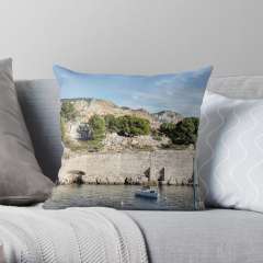 Calanque de Port-Miou (France) - Throw Pillow
