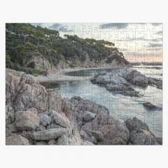 Sunrise At Cala Estreta (Palamòs, Catalonia) - Jigsaw Puzzle