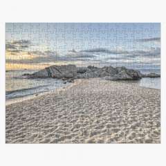 Sunrise Between Waters (Cala Estreta, Catalonia) - Jigsaw Puzzle