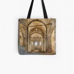 Sant Pere de Casserres Monastery, Church (Catalonia) - All Over Print Tote Bag