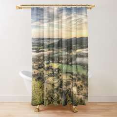 Views from Balsareny Castle - Shower Curtain
