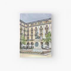 Independence Square in Girona (Catalonia) - Hardcover Journal