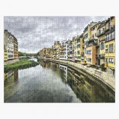 The Houses on the River Onyar (Girona, Catalonia) - Jigsaw Puzzle