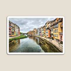 The Houses on the River Onyar (Girona, Catalonia) - Magnet