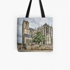 Cathedral of Saint Julian of Le Mans (France) - All Over Print Tote Bag
