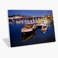 Maastricht Jetty On The Maas River - Laptop Skin