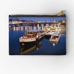 Maastricht Jetty On The Maas River - Zipper Pouch