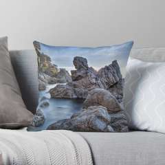 Cala dels Frares (Lloret de Mar, Catalonia) - Throw Pillow