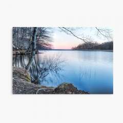 Winter Sunset (Panta de Santa Fe, Catalonia) - Metal Print