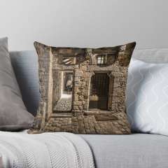 A Narrow Alley in Le Mans (France) - Throw Pillow