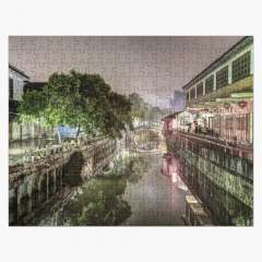 Nanxiang Ancient Town at Night (Shanghai, China) - Jigsaw Puzzle