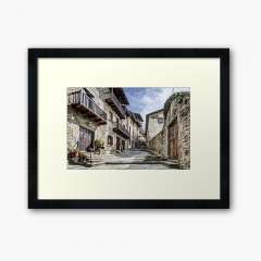 Rupit's Natural Stone Street (Catalonia) - Framed Art Print