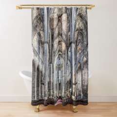 Santa Maria del Mar (Barcelona, Catalonia) - Shower Curtain