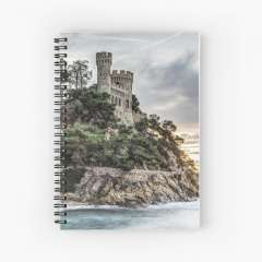Plaja Castle (Lloret de Mar, Catalonia) - Spiral Notebook