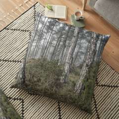 Misty Morning (Baronia de Rialb, Catalonia) - Floor Pillow