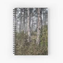 Misty Morning (Baronia de Rialb, Catalonia) - Spiral Notebook