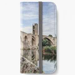 Besalu Romanesque Bridge (Catalonia) - iPhone Wallet