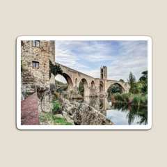 Besalu Romanesque Bridge (Catalonia) - Magnet