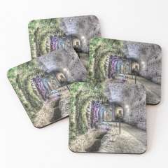 A Garden in the Basement (Girona Cathedral, Catalonia) - Coasters (Set of 4)