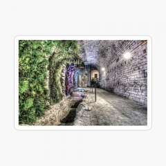 A Garden in the Basement (Girona Cathedral, Catalonia) - Glossy Sticker