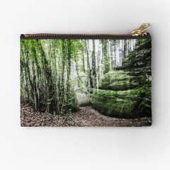 Stones and Trees (Enchanted Rocks, Catalonia) - Zipper Pouch