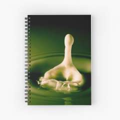 A Milk Drop Down And Up  - Spiral Notebook