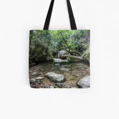 Martinet Creek (Aiguafreda, Catalonia) - All Over Print Tote Bag