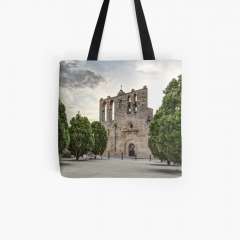 Church of Sant Esteve (Peratallada, Catalonia) - All Over Print Tote Bag