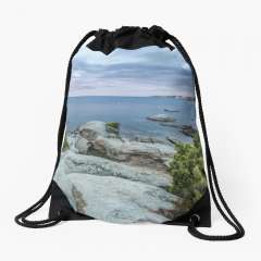 Cala de Roques Planes (Sant Antoni de Calonge, Catalonia) - Drawstring Bag