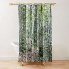 Walking Through La Grevolosa (Sant Pere de Torelló, Catalonia) - Shower Curtain