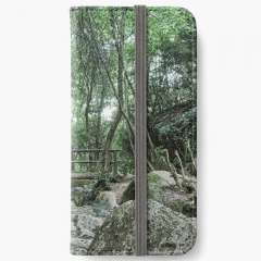 Wooden Bridge, Riera de Martinet, Aiguafreda (Catalonia) - iPhone Wallet