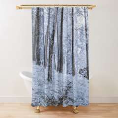 Winter Snowfall - Shower Curtain