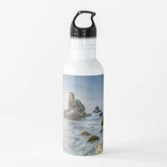 Sunrise at Cala dels Frares (Lloret de Mar, Catalonia) - Water Bottle