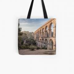 Pont del Diable (Ferreres Aqueduct, Tarragona) - All Over Print Tote Bag