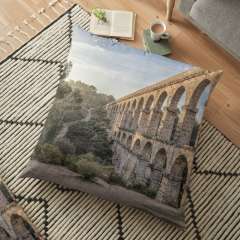 Pont del Diable (Ferreres Aqueduct, Tarragona) - Floor Pillow