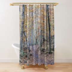 Looking for The Right Path (Fageda d’en Jordà, Catalonia) - Shower Curtain