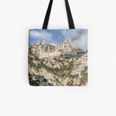 - Montserrat Mountain (Catalonia) - All Over Print Tote Bag