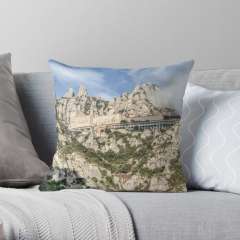 - Montserrat Mountain (Catalonia) - Throw Pillow