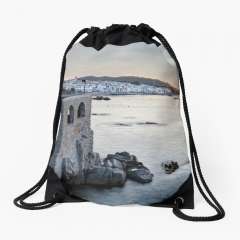 Sunrise At Calella de Palafrugell (Catalonia) - Drawstring Bag