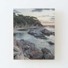 Sunrise At Cala Estreta (Palamòs, Catalonia) - Wood Mounted Print