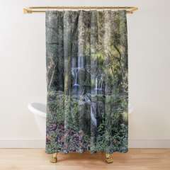 Between Trees, Salt de Can Batlle (Santa Pau, Catalonia) - Shower Curtain