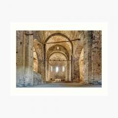 Sant Pere de Casserres Monastery, Church (Catalonia) - Art Print